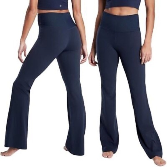 Athleta Pants - ATHLETA Studio Flare Pant Navy Blue Size Small